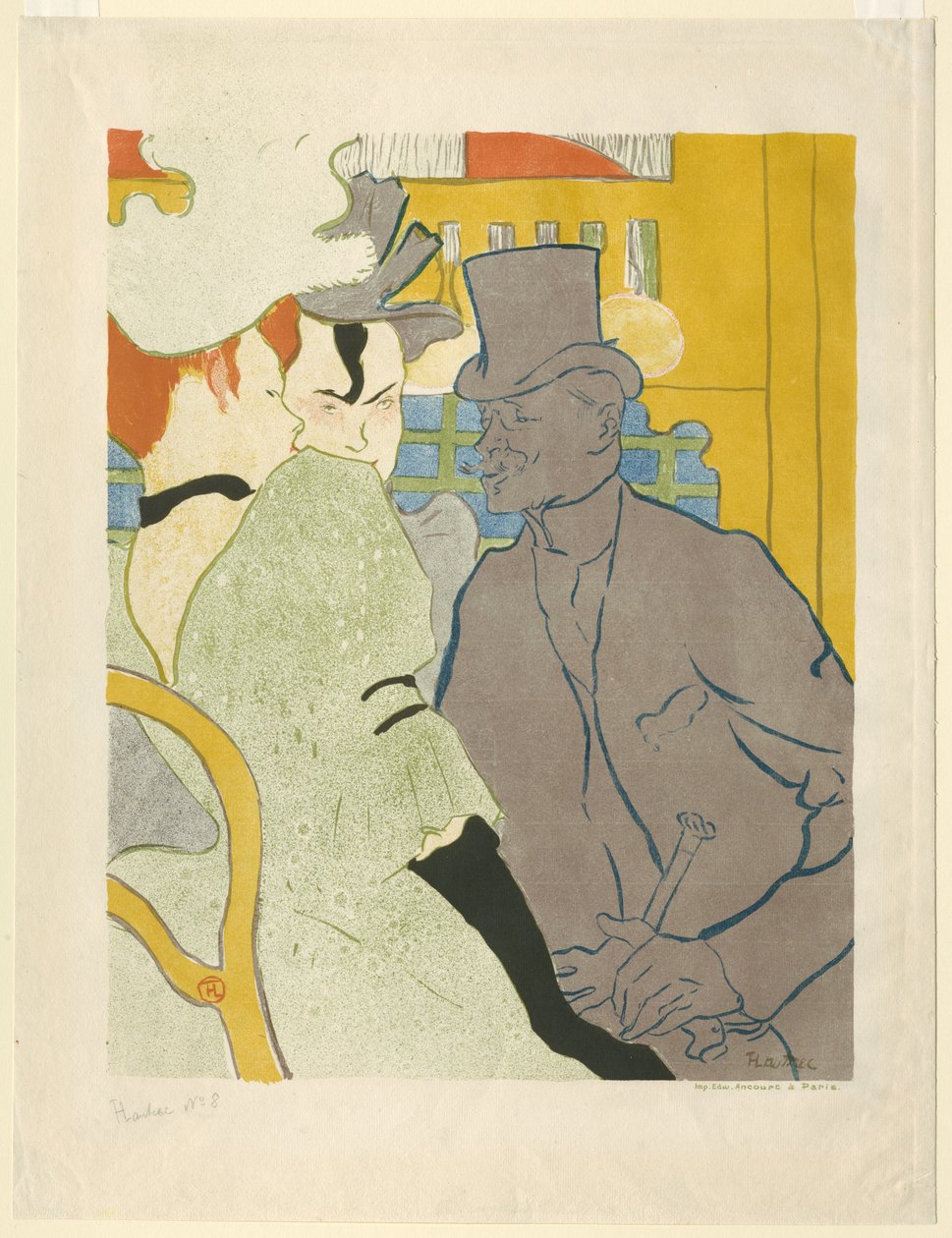 Anglik w Moulin Rouge autorstwa Henri de Toulouse-Lautrec