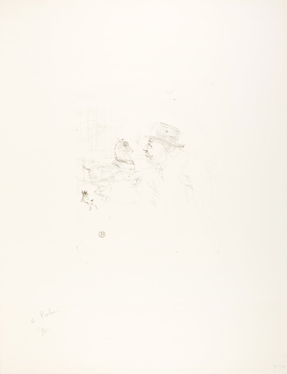 Miłośnik koni autorstwa Henri de Toulouse-Lautrec
