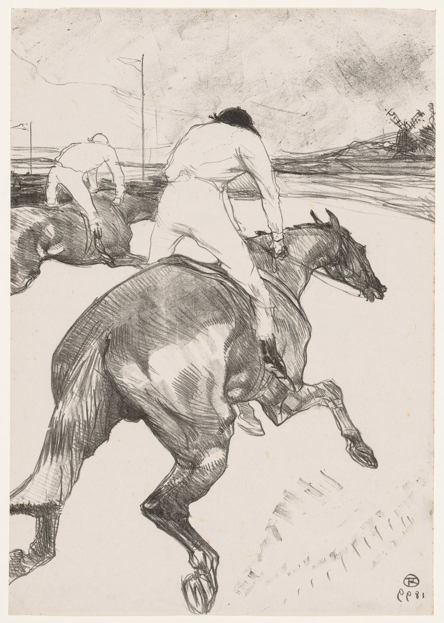Dżokej autorstwa Henri de Toulouse-Lautrec