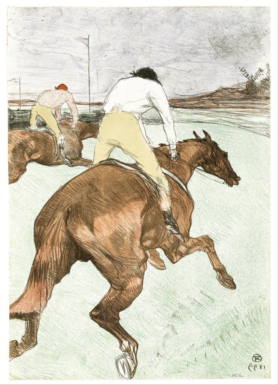 Dżokej autorstwa Henri de Toulouse-Lautrec