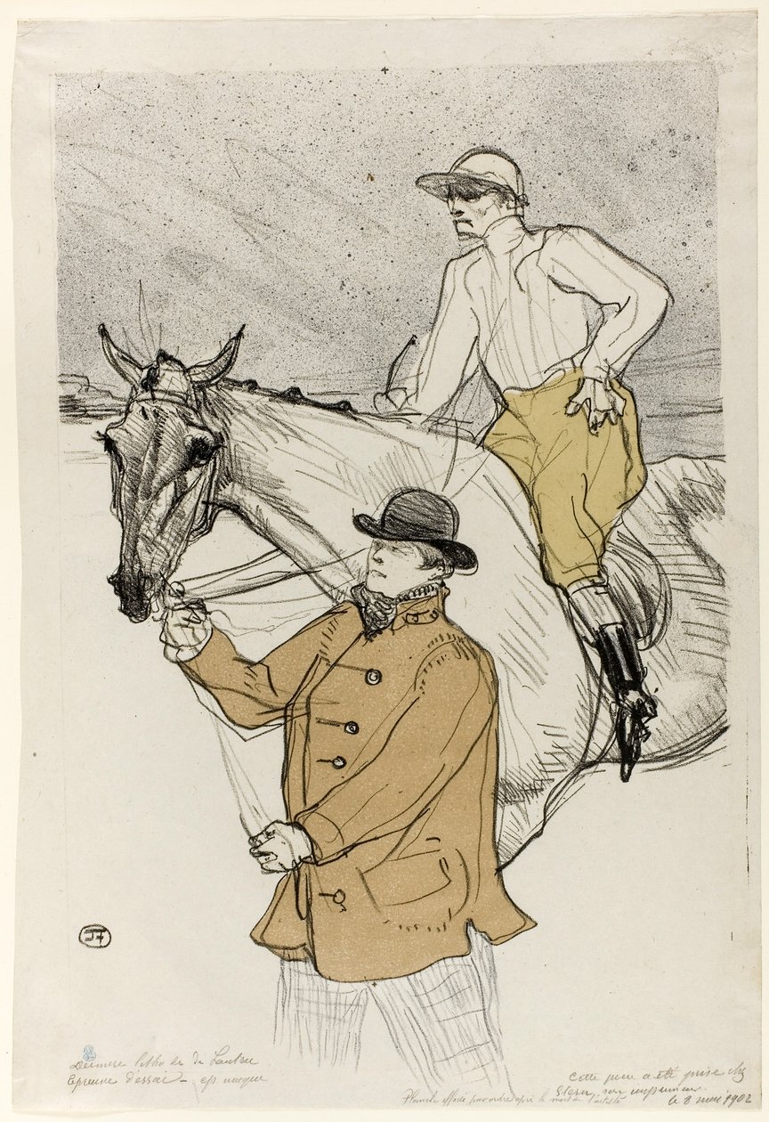 Dżokej idący na pocztę autorstwa Henri de Toulouse-Lautrec