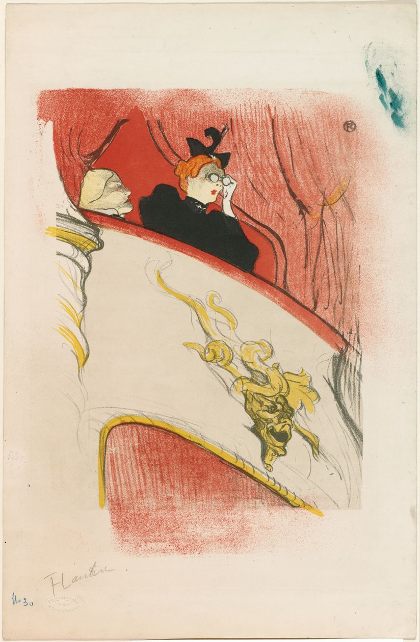 Loża z pozłacaną maską autorstwa Henri de Toulouse-Lautrec