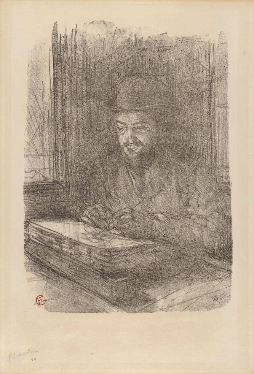 Mistrz drukarz: Adolphe Albert autorstwa Henri de Toulouse-Lautrec
