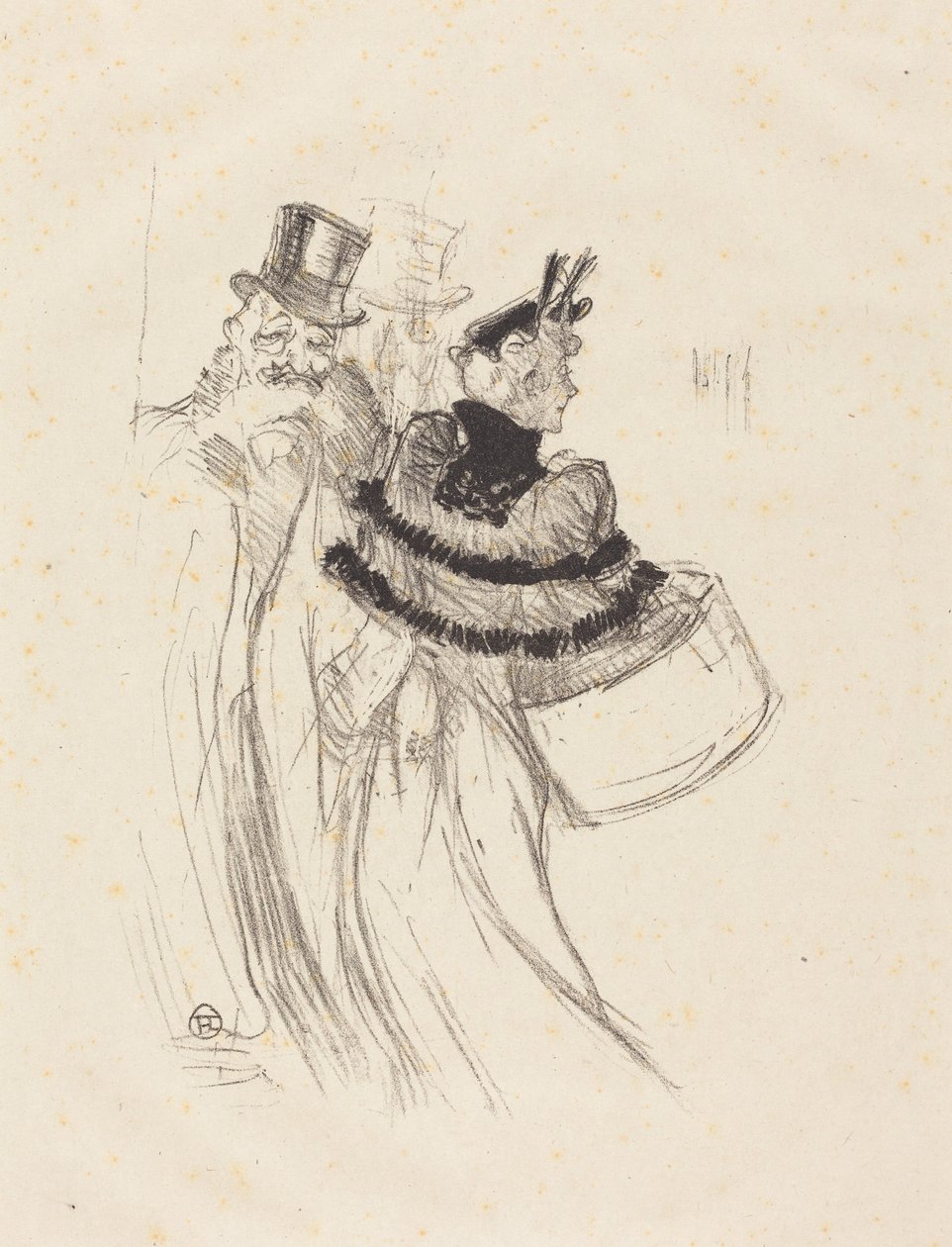 The Old Gentlemen (Starzy panowie) autorstwa Henri de Toulouse-Lautrec