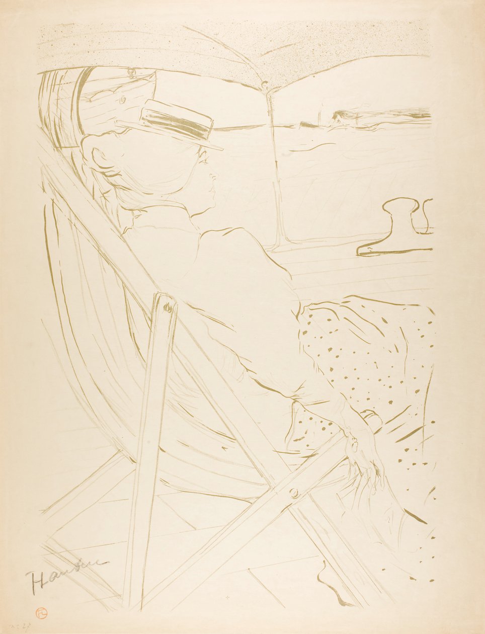 Pasażer w kabinie 54 — rejs autorstwa Henri de Toulouse-Lautrec