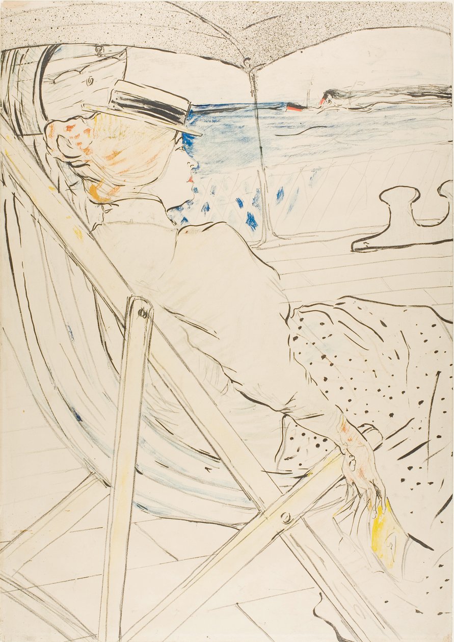Pasażer w kabinie 54 — Rejs autorstwa Henri de Toulouse-Lautrec