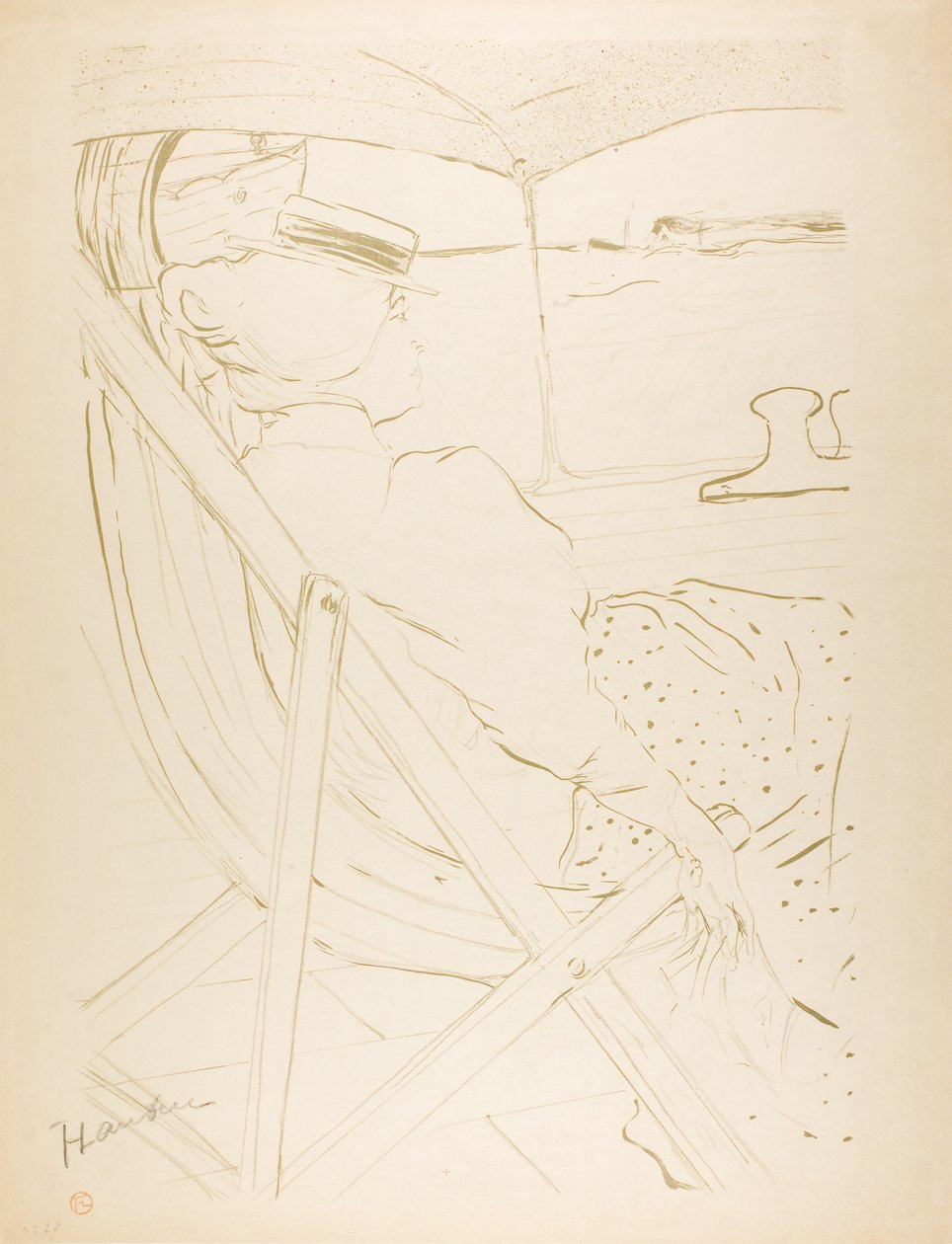 Pasażer w kabinie 54, rejs autorstwa Henri de Toulouse Lautrec