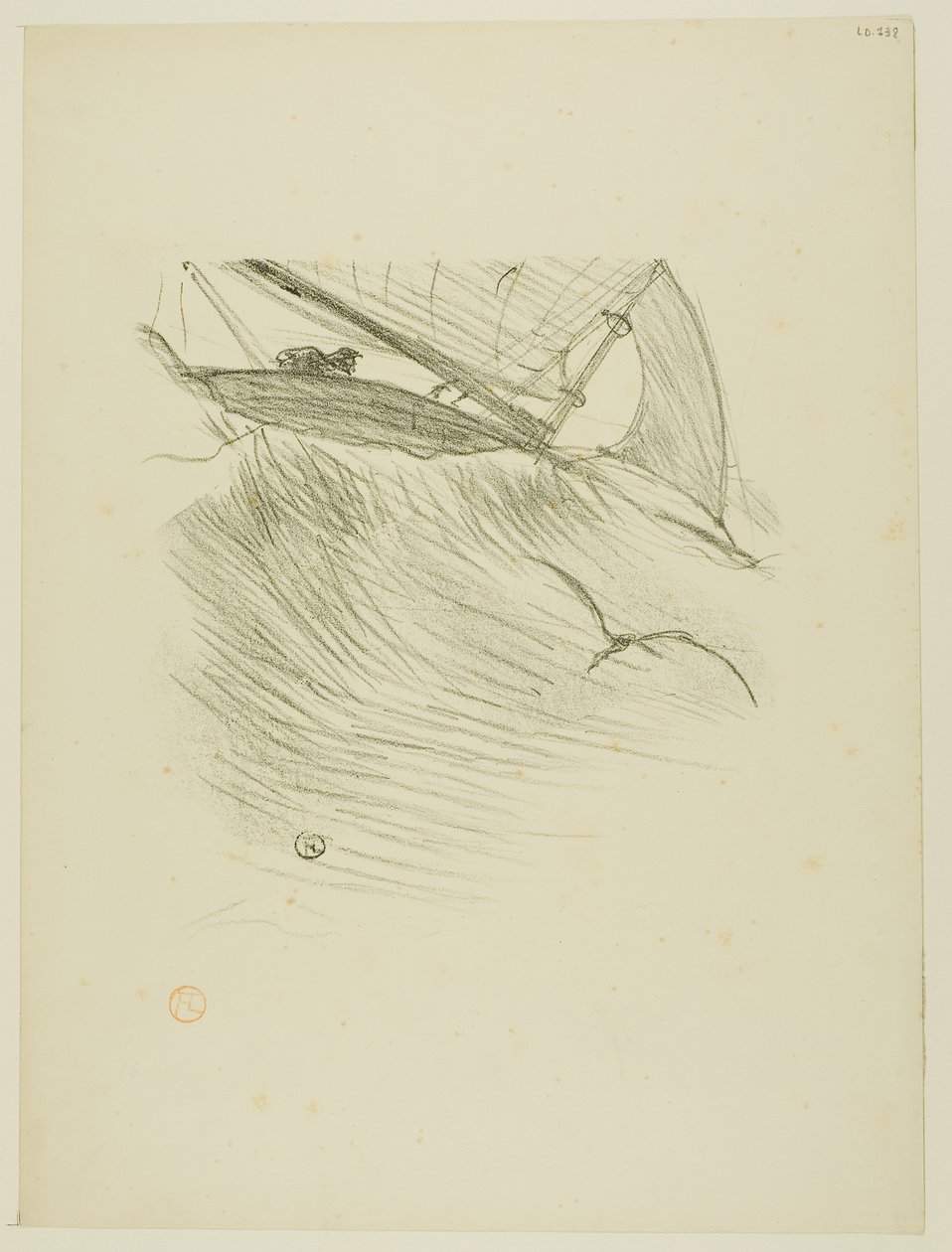 Jaskółki morskie, z Melodii Désiré Dihau autorstwa Henri de Toulouse-Lautrec