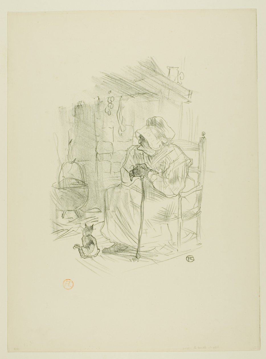 The Secret, z Mélodies de Désiré Dihau autorstwa Henri de Toulouse-Lautrec