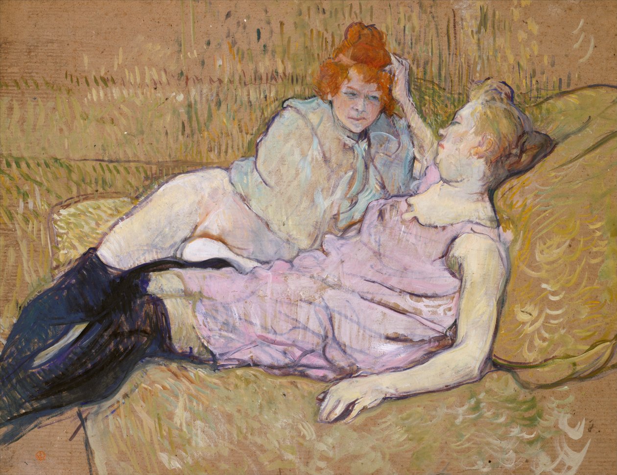 Sofa autorstwa Henri de Toulouse-Lautrec