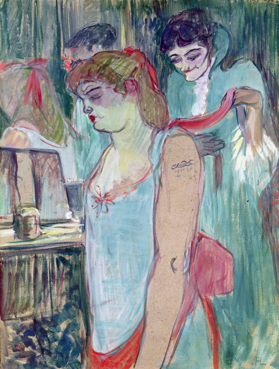 Wytatuowana kobieta lub toaleta autorstwa Henri de Toulouse Lautrec