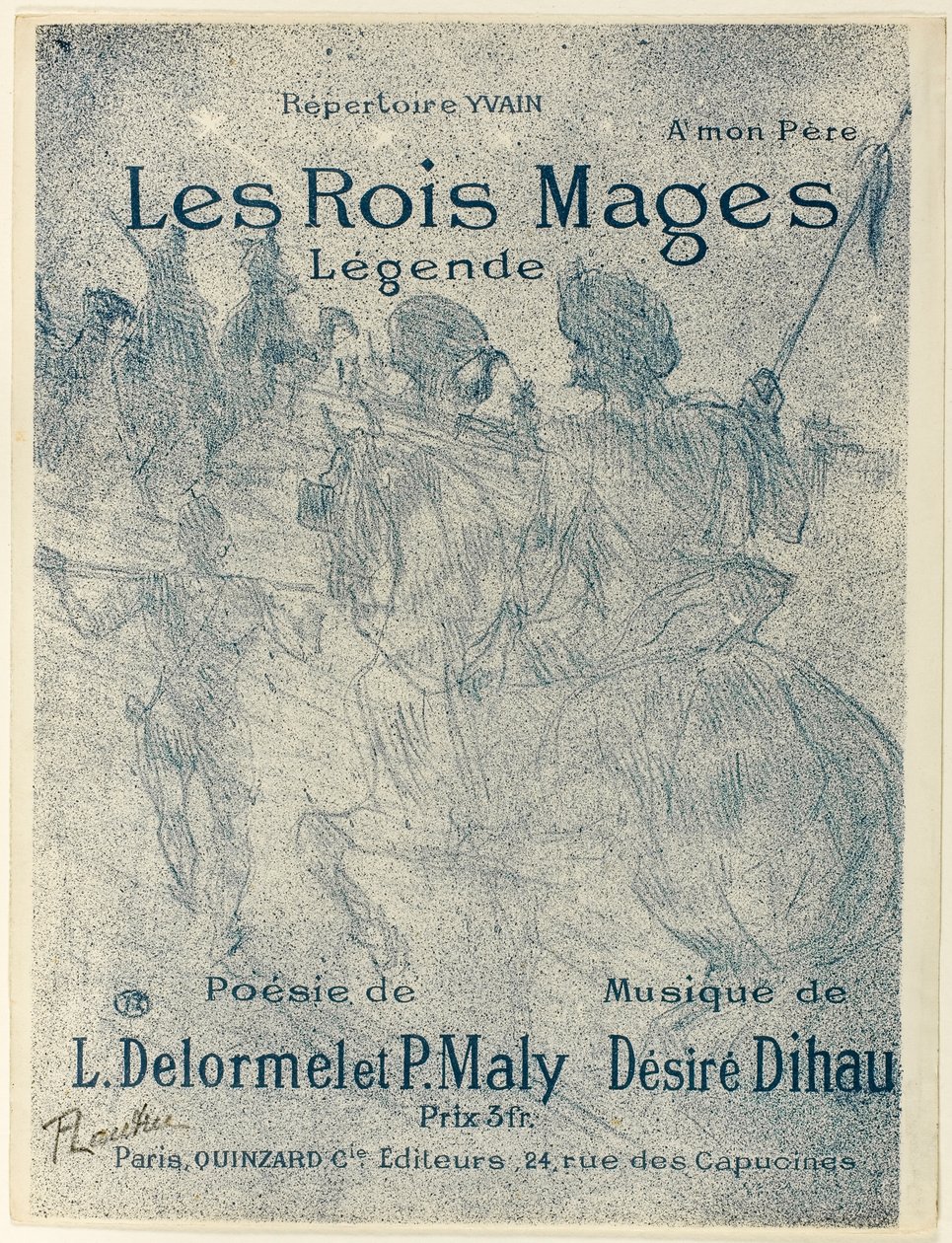 Trzej mędrcy autorstwa Henri de Toulouse-Lautrec