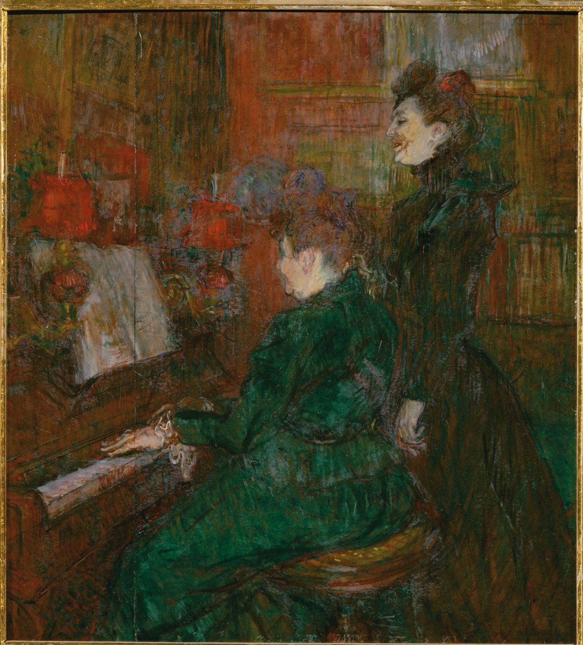 Lekcja śpiewu autorstwa Henri de Toulouse-Lautrec