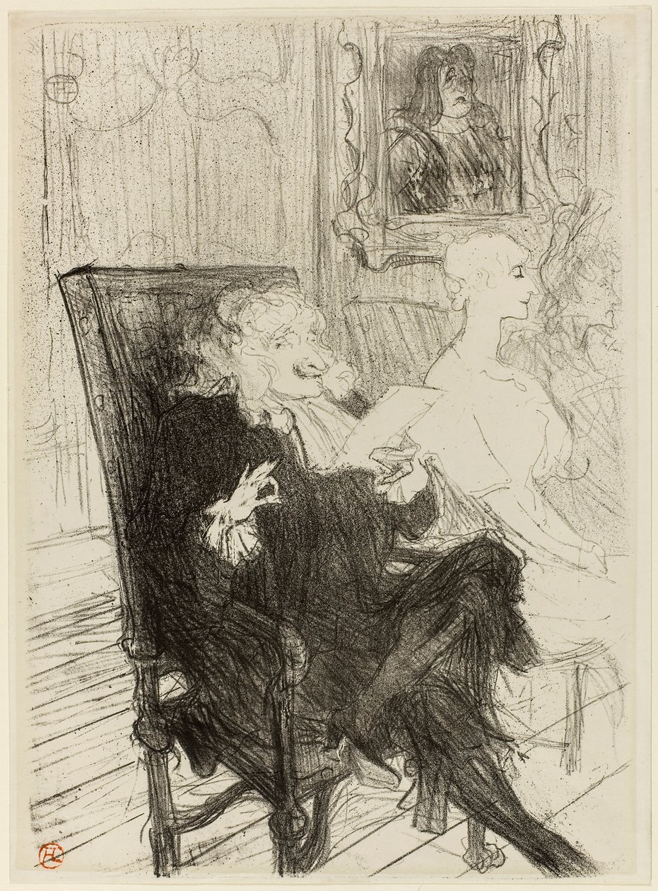 Truffier i Moreno w „Uczonych kobietach” autorstwa Henri de Toulouse-Lautrec