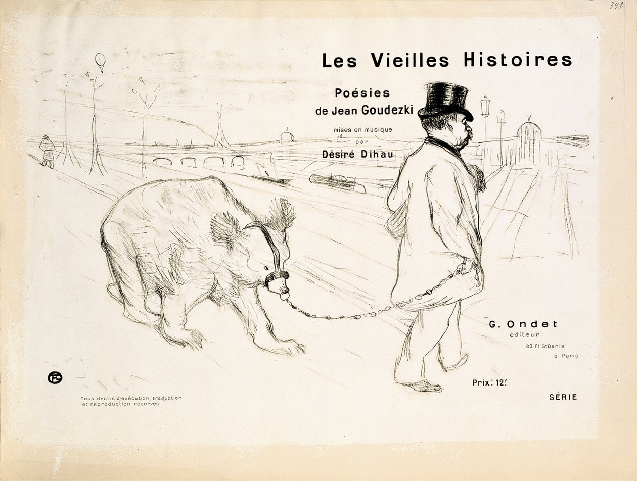 Okładka książki „Les Vieilles Histoires” autorstwa Henri de Toulouse-Lautrec