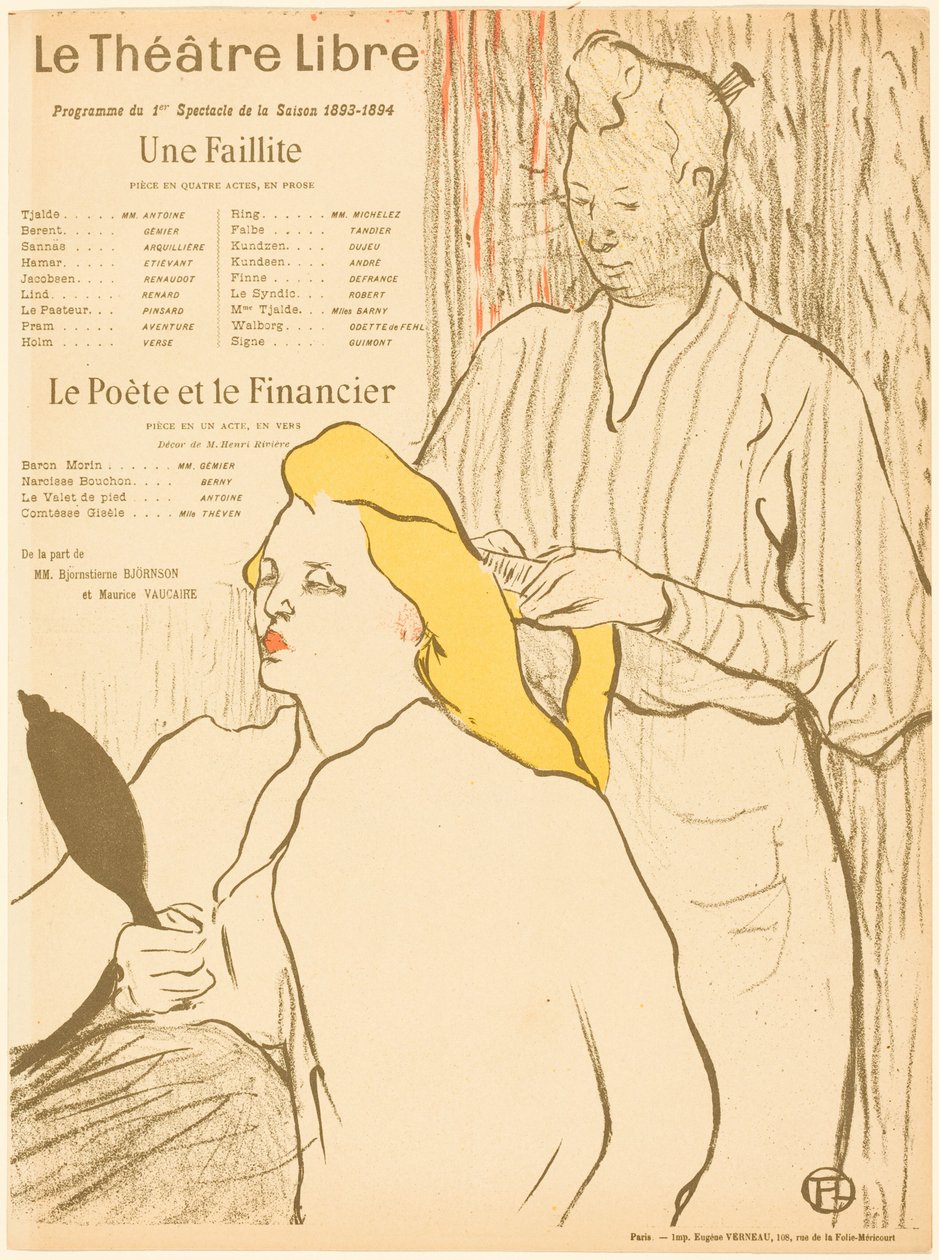 Bankructwo; Poeta i finansista autorstwa Henri de Toulouse-Lautrec