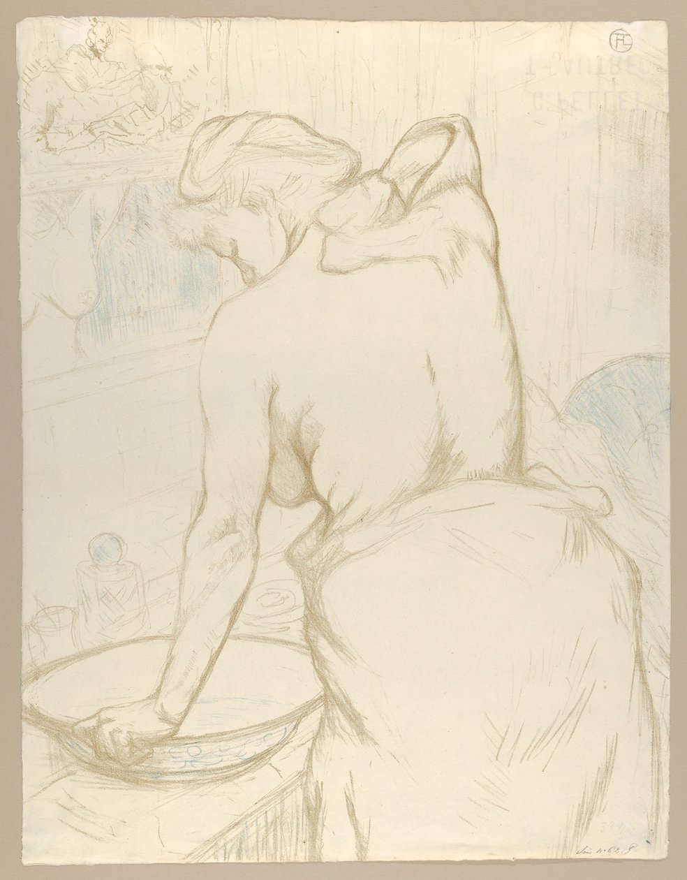 Pranie, z „Elles” autorstwa Henri de Toulouse-Lautrec