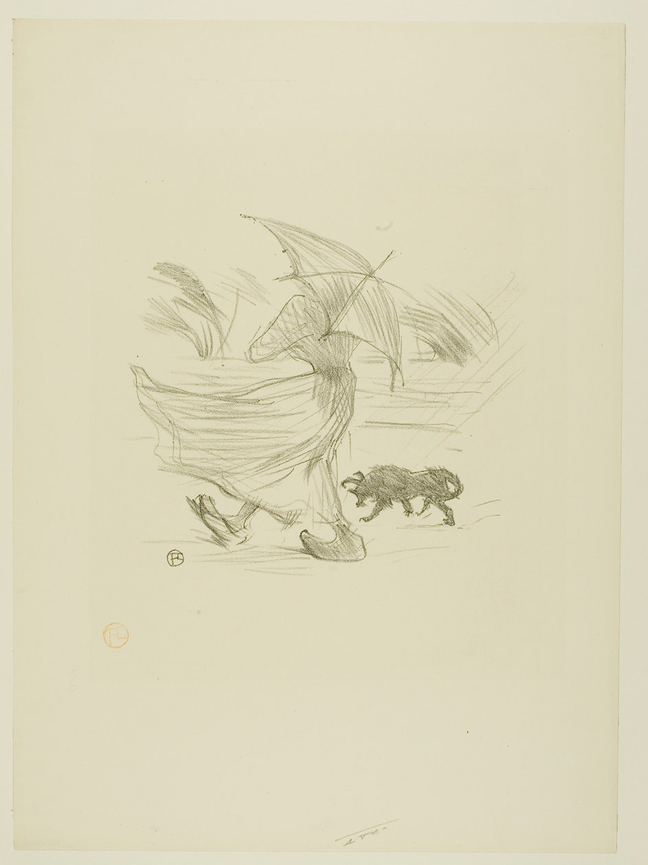 Co mówi deszcz autorstwa Henri de Toulouse-Lautrec