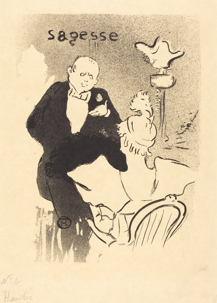 Mądrość autorstwa Henri de Toulouse-Lautrec