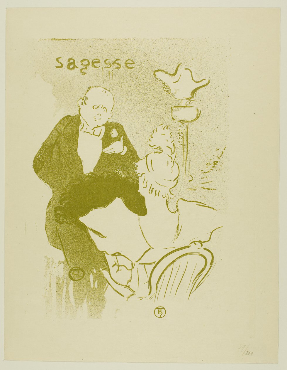 Mądrość autorstwa Henri de Toulouse-Lautrec