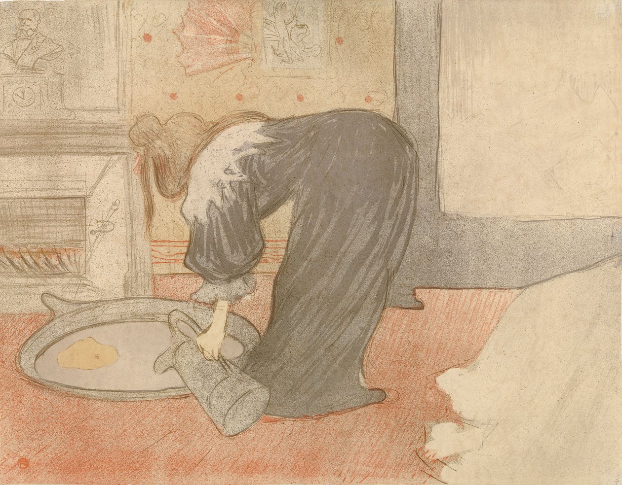 Kobieta przy balii autorstwa Henri de Toulouse-Lautrec