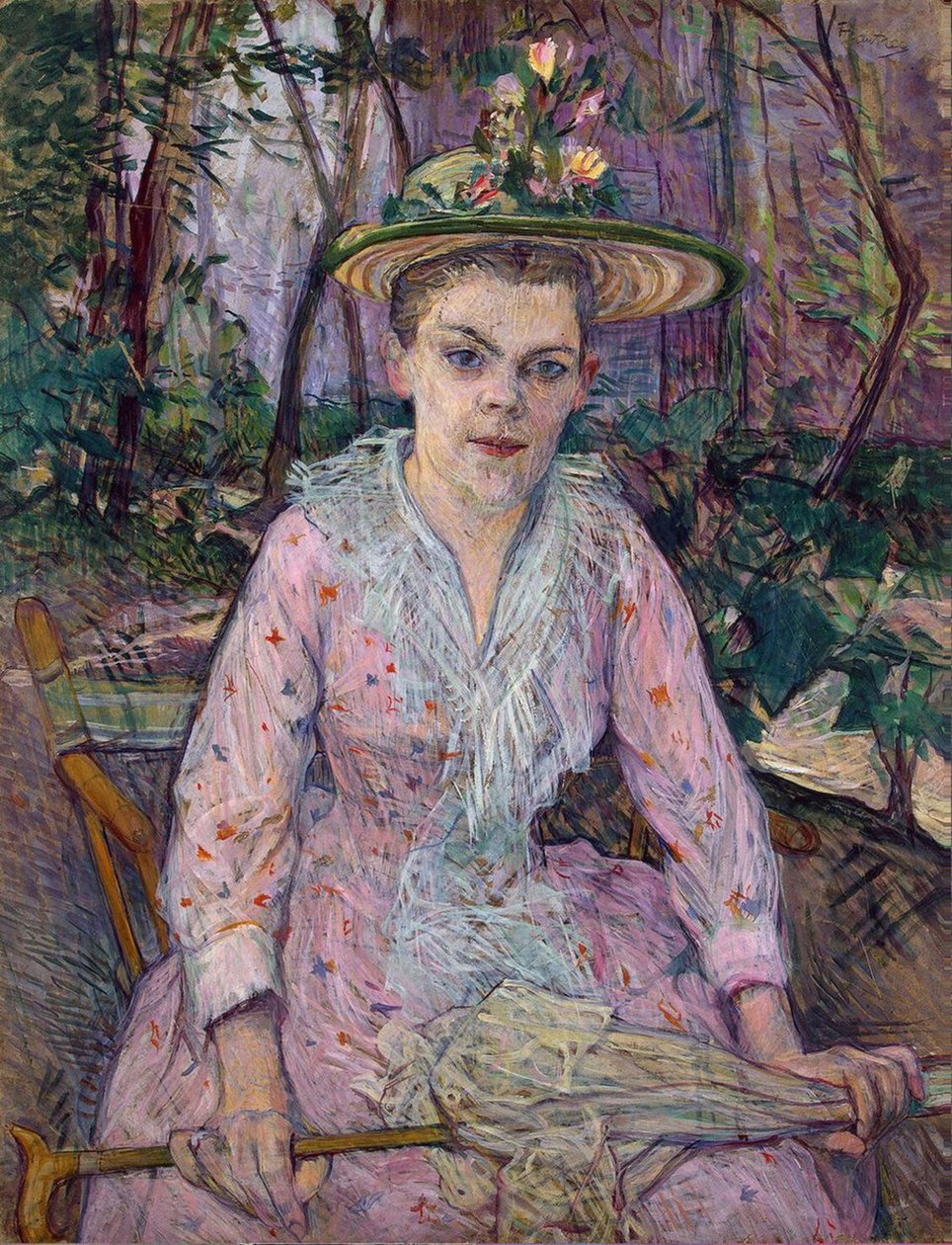 Kobieta z parasolem autorstwa Henri de Toulouse Lautrec