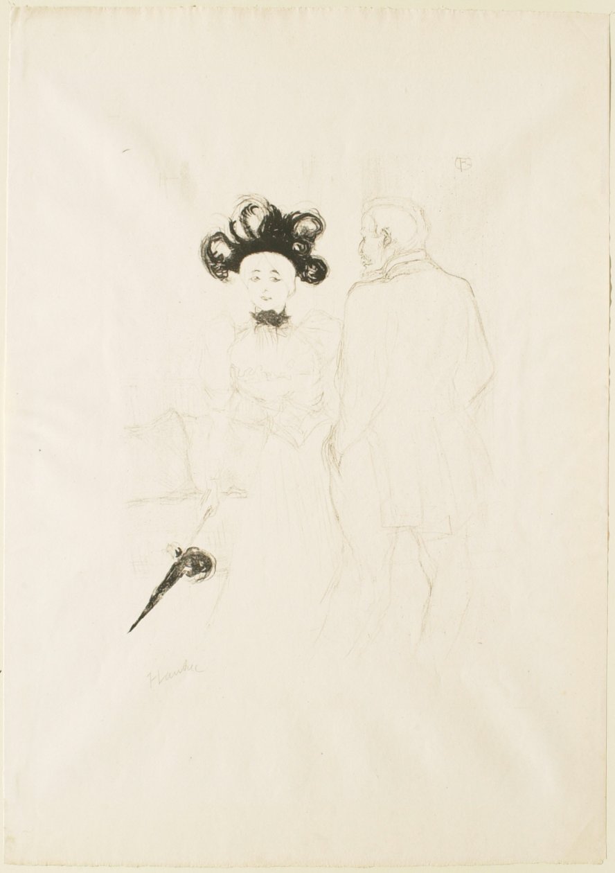 Yahne i Antoine w „Trudnym wieku” autorstwa Henri de Toulouse-Lautrec