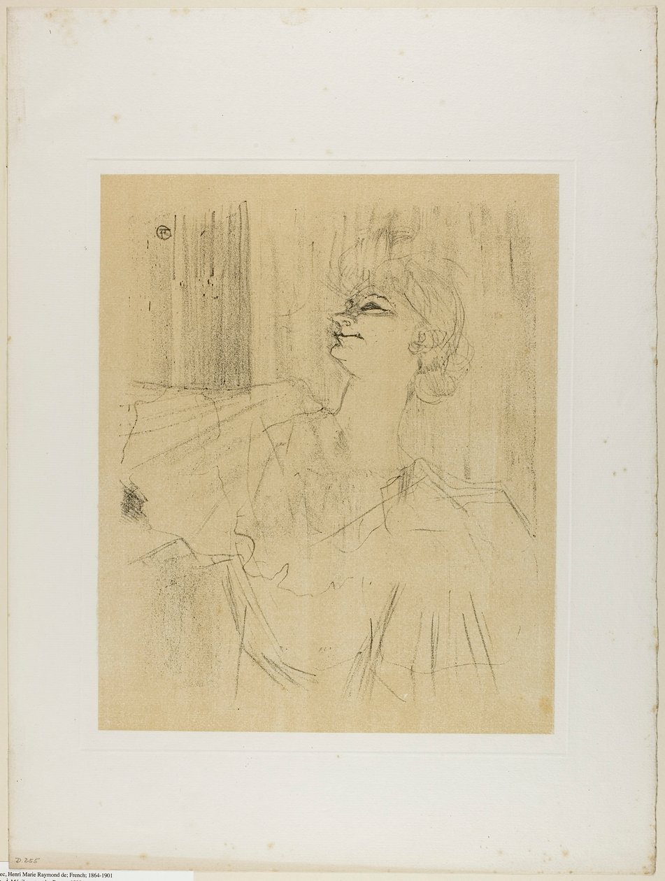 Yvette Guilbert — Menilmontant de Bruant, od Yvette Guilbert autorstwa Henri de Toulouse-Lautrec