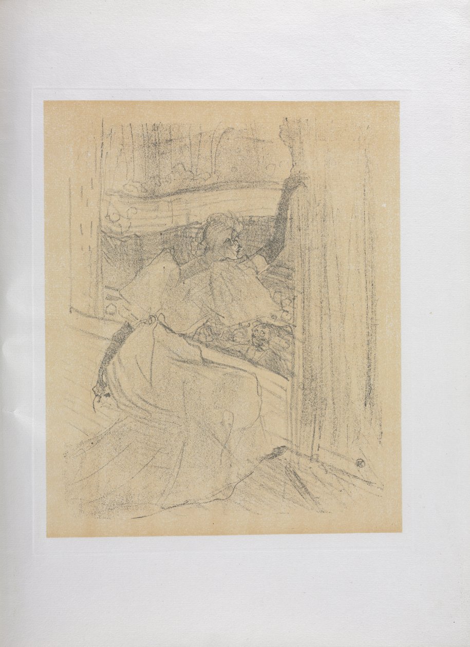 Yvette Guilbert-angielska seria: Pozdrawiając publiczność autorstwa Henri de Toulouse-Lautrec