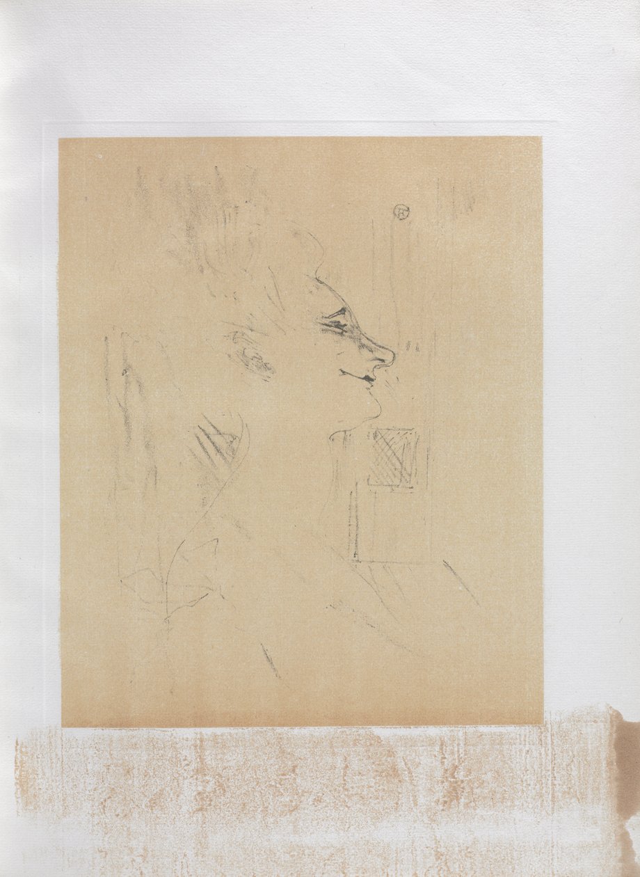 Yvette Guilbert-angielska seria: Soularde autorstwa Henri de Toulouse-Lautrec