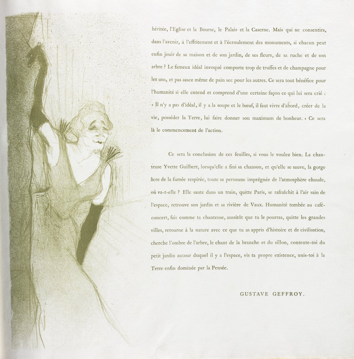 Yvette Guilbert-seria francuska: nr 16 autorstwa Henri de Toulouse-Lautrec