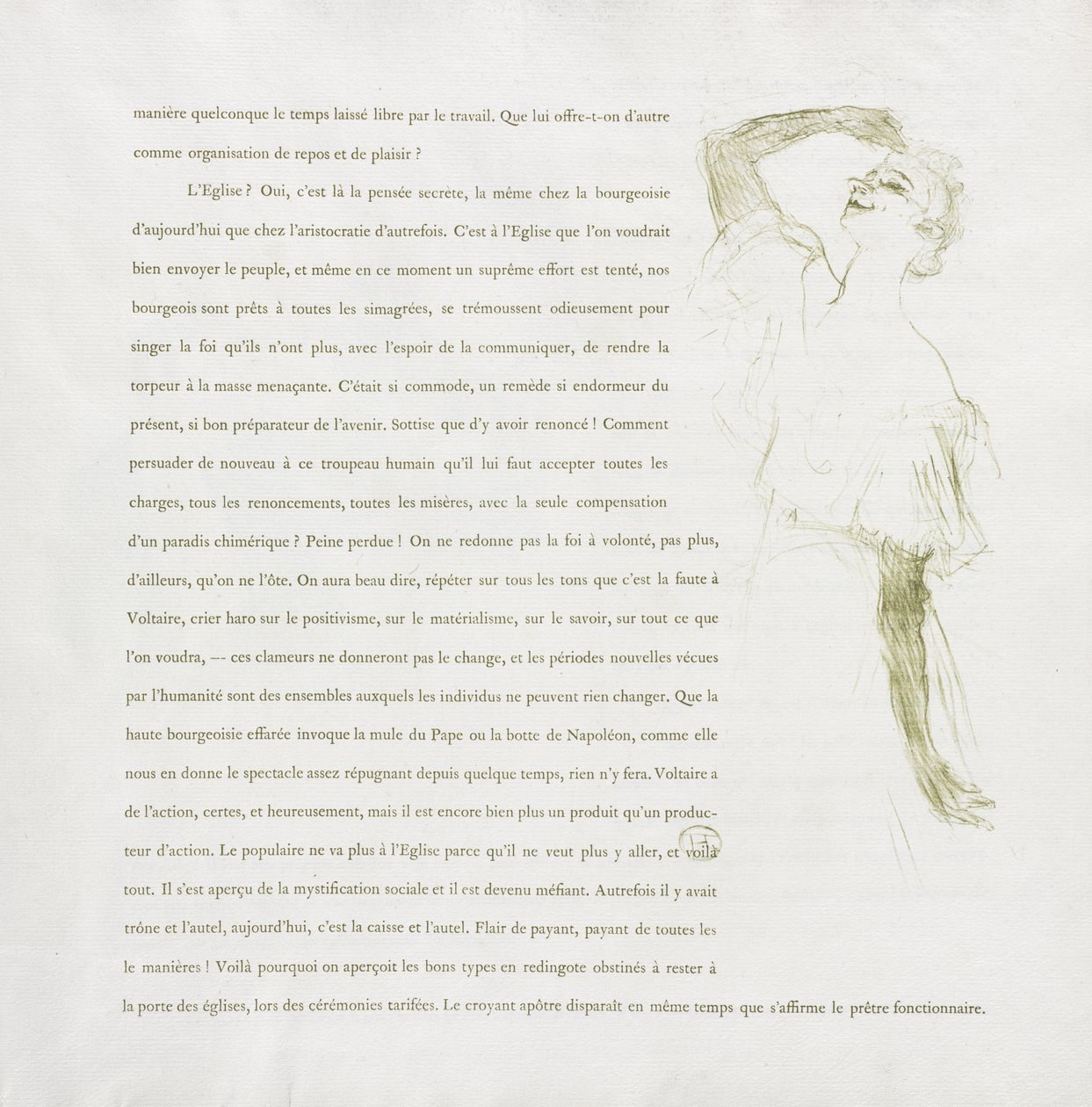 Yvette Guilbert-seria francuska: nr 7 autorstwa Henri de Toulouse-Lautrec
