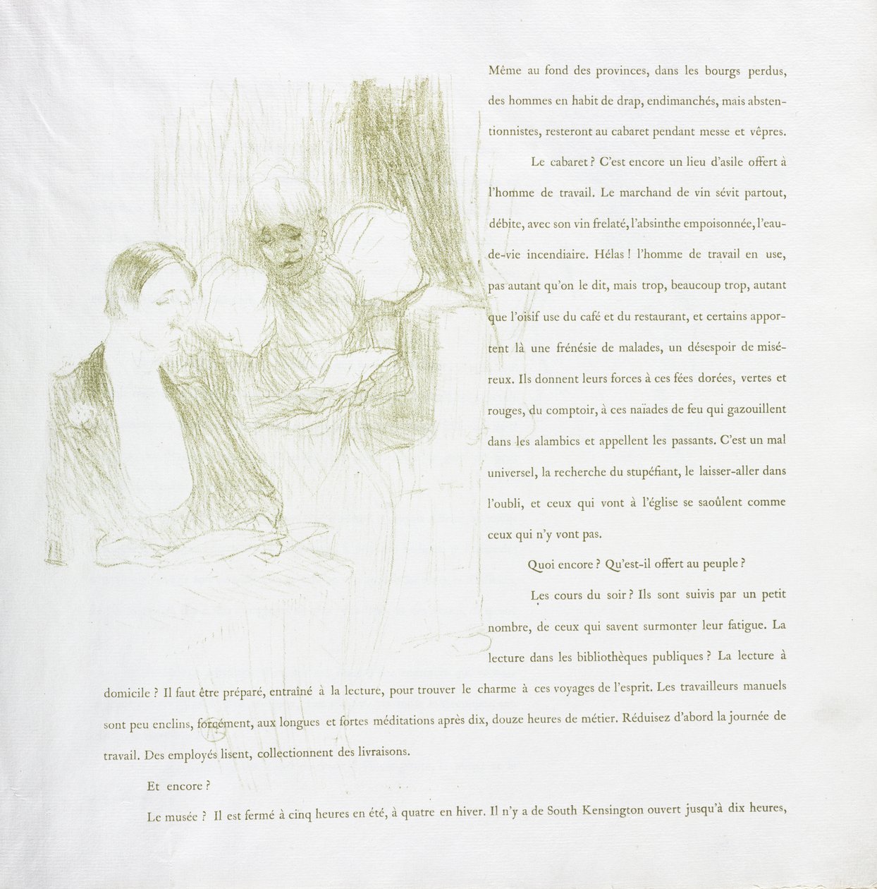 Yvette Guilbert-seria francuska: nr 8 autorstwa Henri de Toulouse-Lautrec