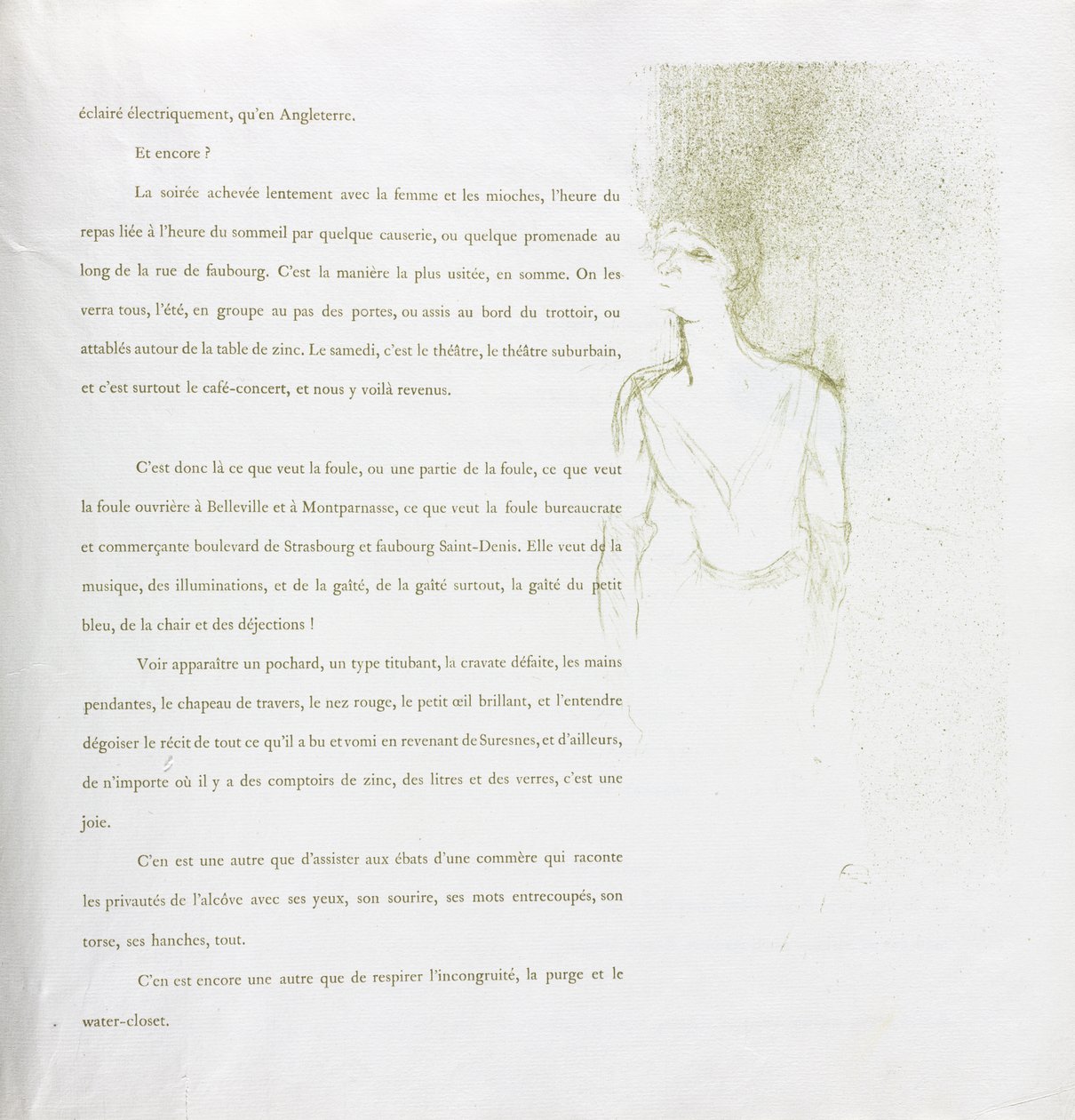 Yvette Guilbert-seria francuska: nr 9 autorstwa Henri de Toulouse-Lautrec