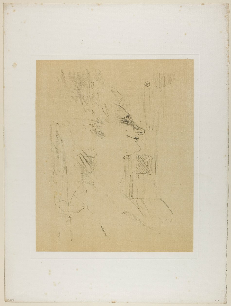 Yvette Guilbert—Soularde, od Yvette Guilbert autorstwa Henri de Toulouse-Lautrec