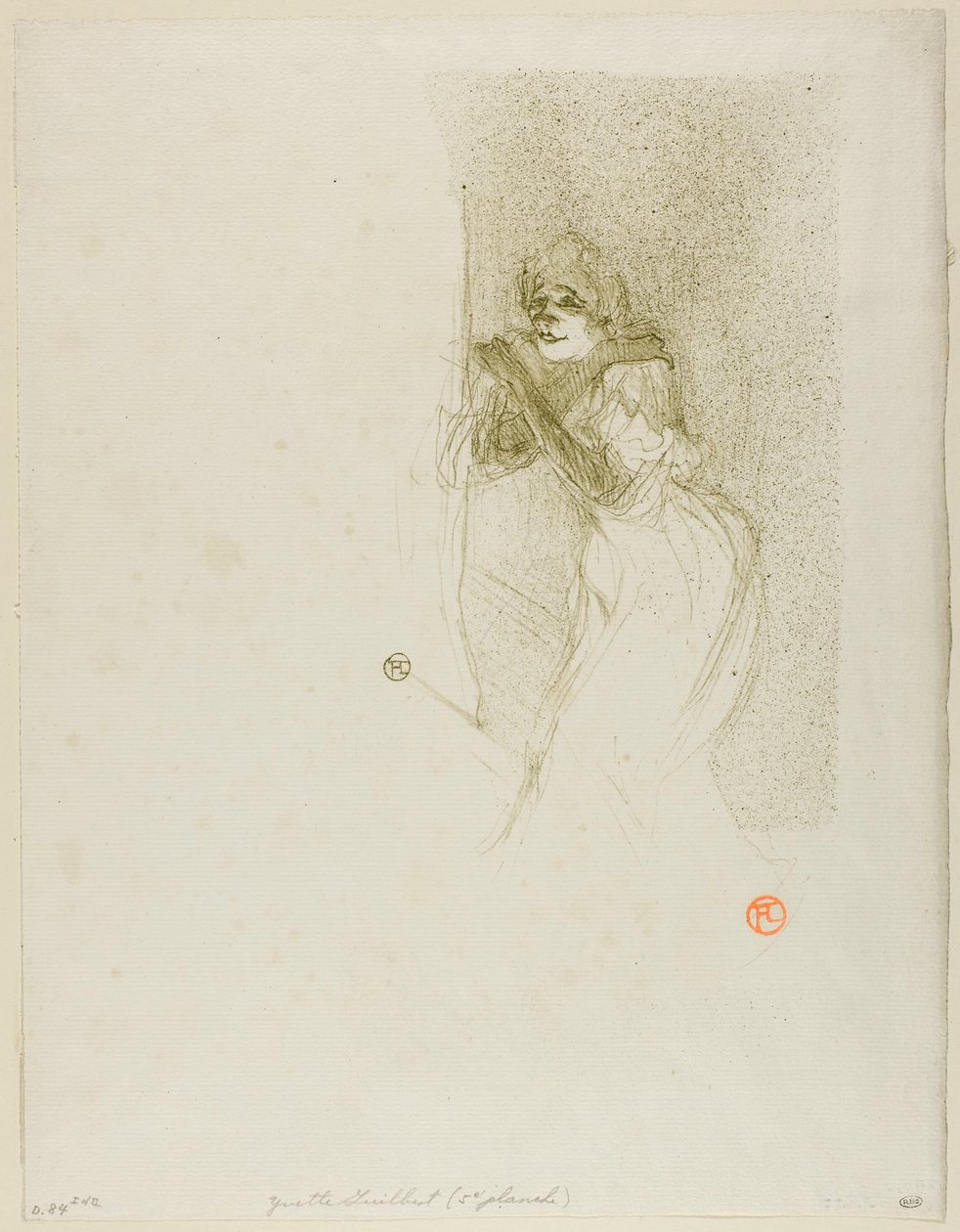 Yvette Guilbert autorstwa Henri de Toulouse-Lautrec