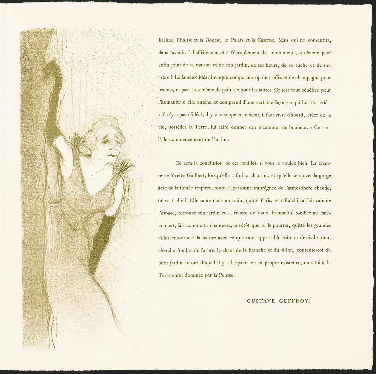 Yvette Guilbert autorstwa Henri de Toulouse-Lautrec