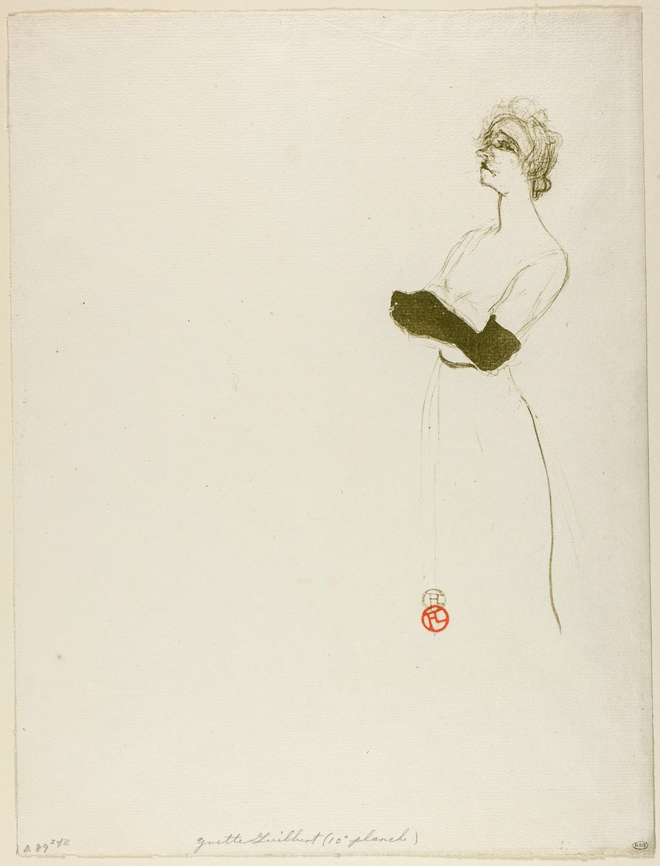 Yvette Guilbert autorstwa Henri de Toulouse-Lautrec