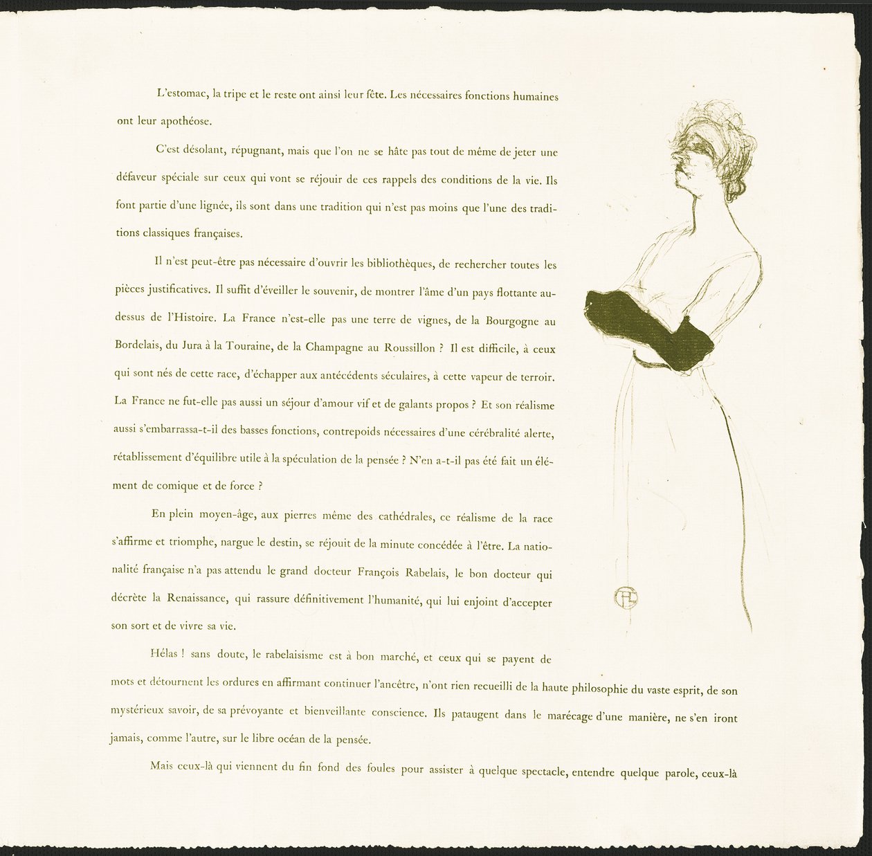Yvette Guilbert autorstwa Henri de Toulouse-Lautrec
