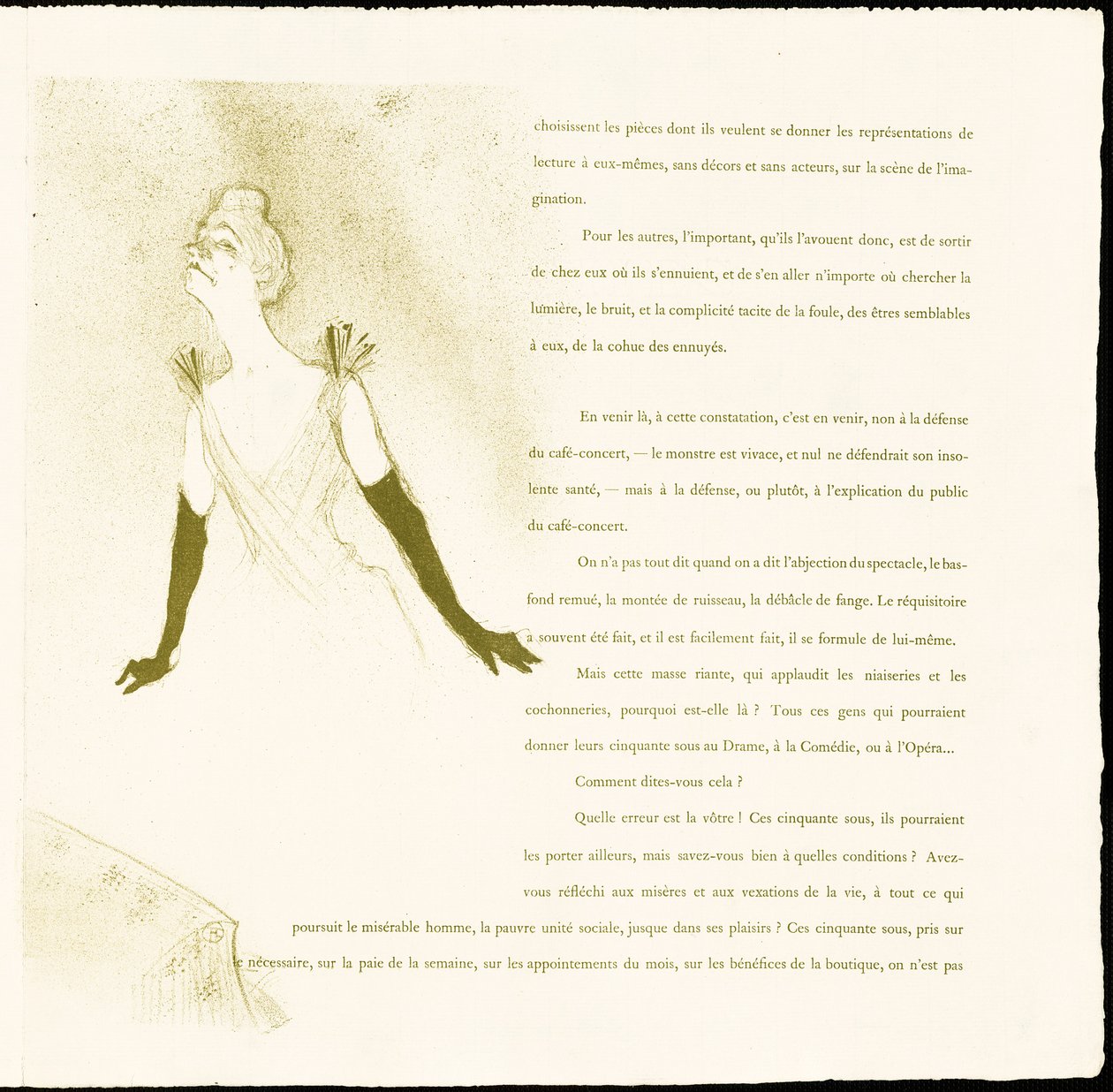 Yvette Guilbert autorstwa Henri de Toulouse-Lautrec