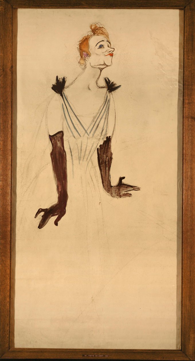 "Yvette Guilbert autorstwa Henri de Toulouse-Lautrec