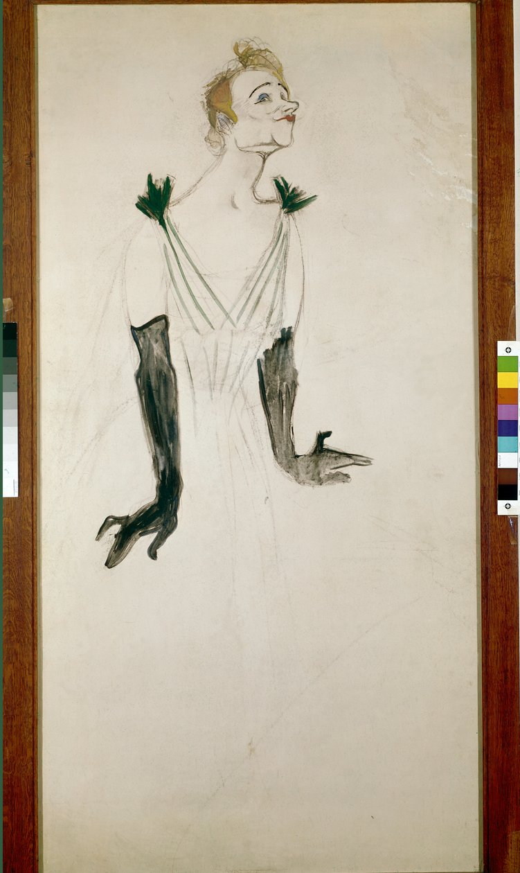 Yvette Guilbert autorstwa Henri de Toulouse Lautrec