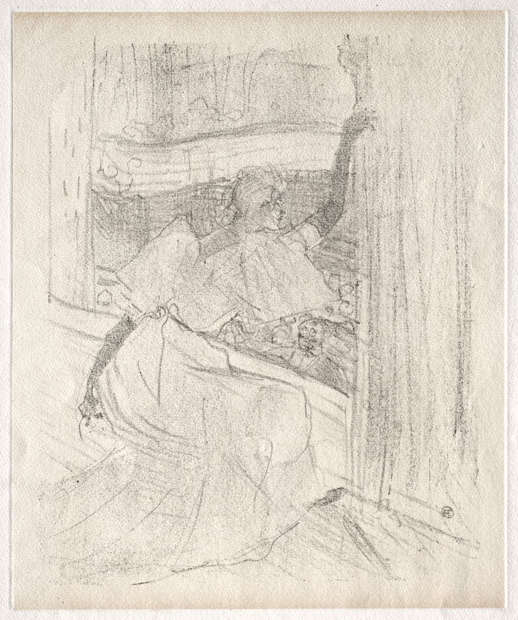Yvette Guilbert: Pozdrawiając publiczność autorstwa Henri de Toulouse-Lautrec