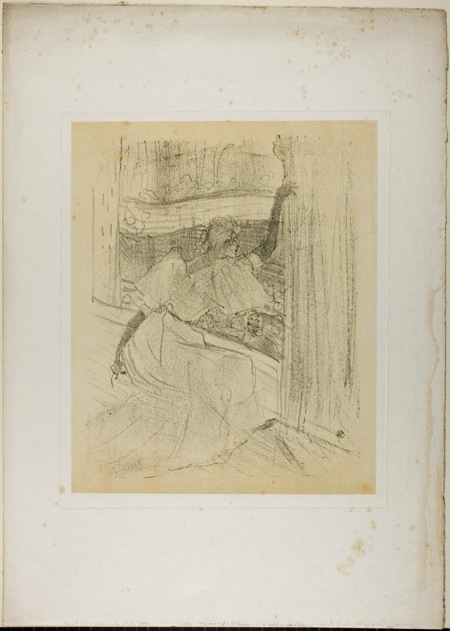 Yvette Guilbert biorąc łuk, od Yvette Guilbert autorstwa Henri de Toulouse-Lautrec
