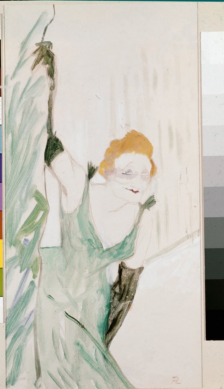 Yvette Guilbert wita publiczność autorstwa Henri de Toulouse Lautrec