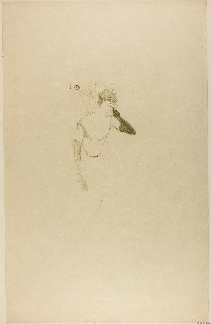 Yvette Guilbert, w Colombine w Pierrot autorstwa Henri de Toulouse-Lautrec