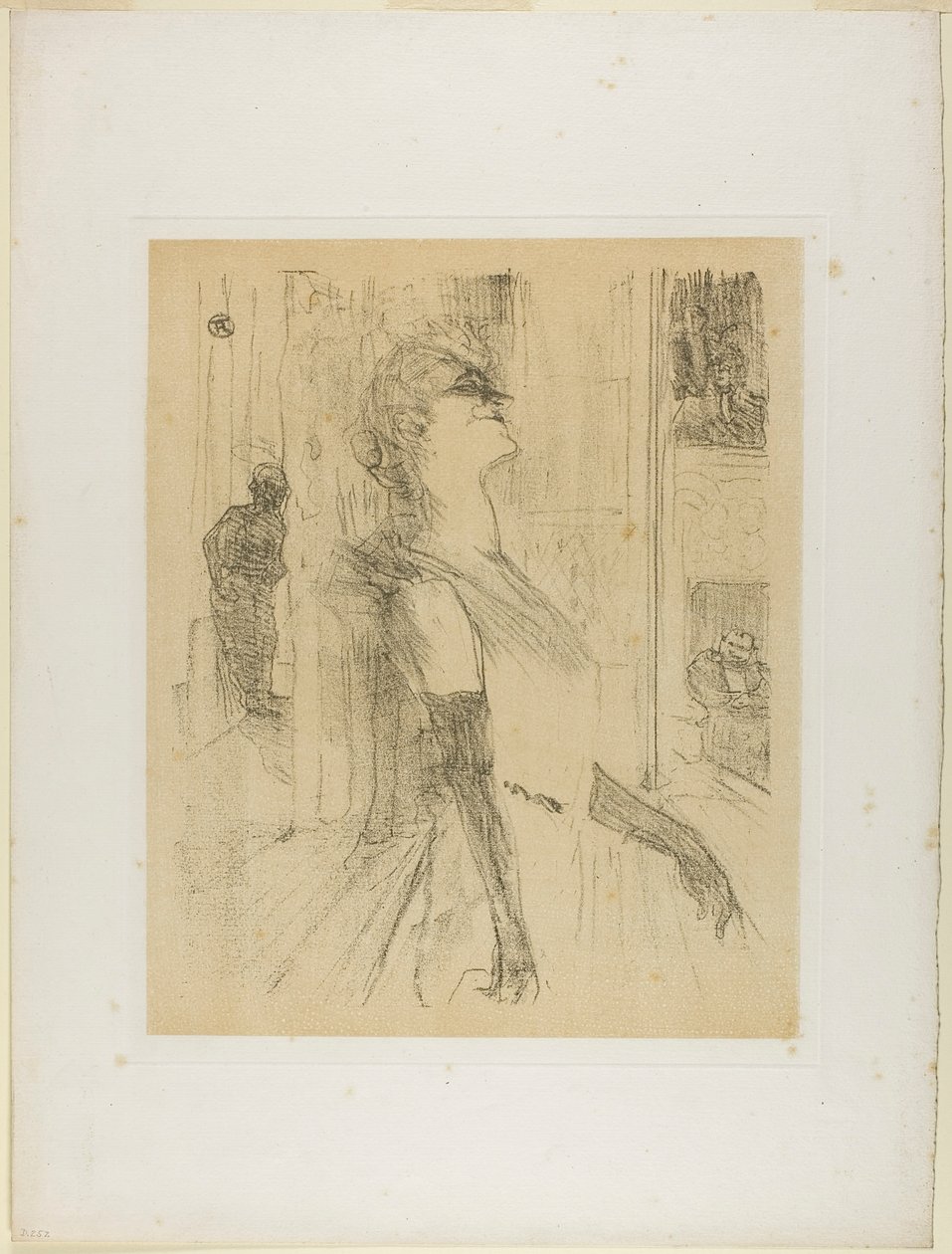 Yvette Guilbert na scenie, od Yvette Guilbert autorstwa Henri de Toulouse-Lautrec