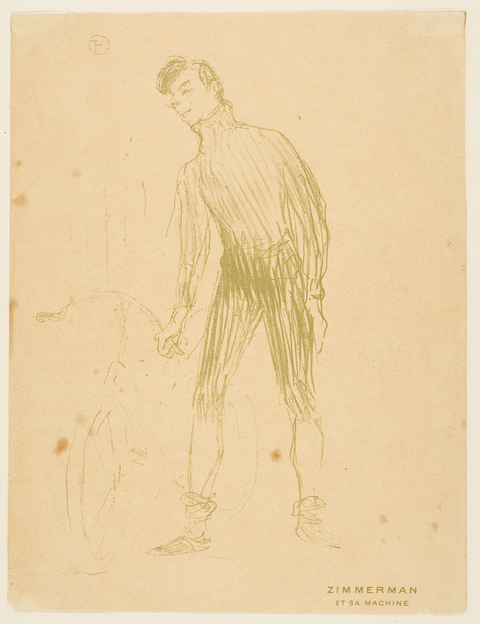 Zimmerman i jego maszyna autorstwa Henri de Toulouse-Lautrec