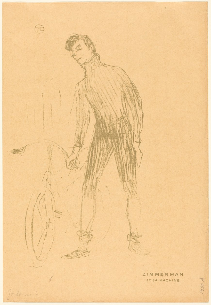 Zimmerman und seine Maschine autorstwa Henri de Toulouse-Lautrec