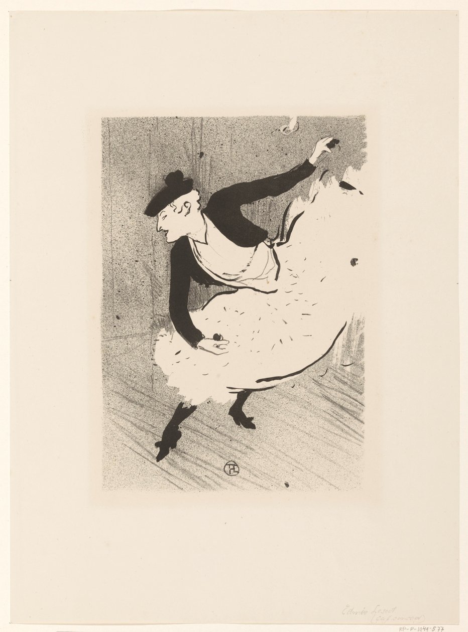 Portret van zangerów Edmee Lescot Edmee Lescot Koncert w kawiarni (tytuł serii) autorstwa Henri de Toulouse Lautrec (signed by artist)